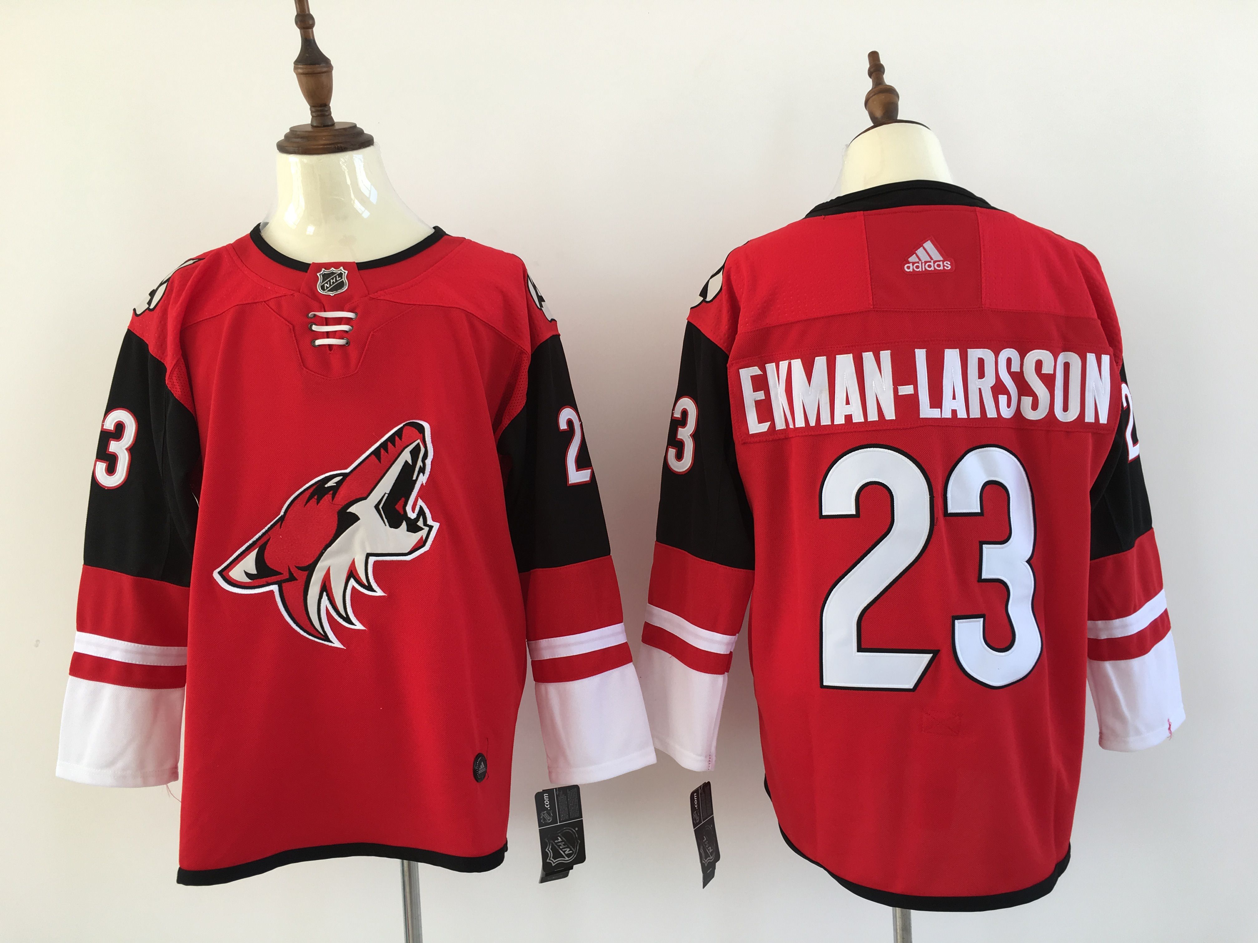 Men Arizona Coyotes #23 Ekman-Larsson Red Hockey Stitched Adidas NHL Jerseys->new york rangers->NHL Jersey